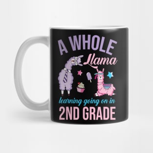 A whole llama learning going on in Second Grade Gift Lover Mug